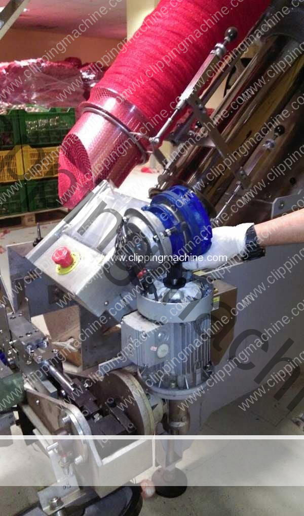 Automatic Mesh Bag Clipping Machine Motor for Oman Customer